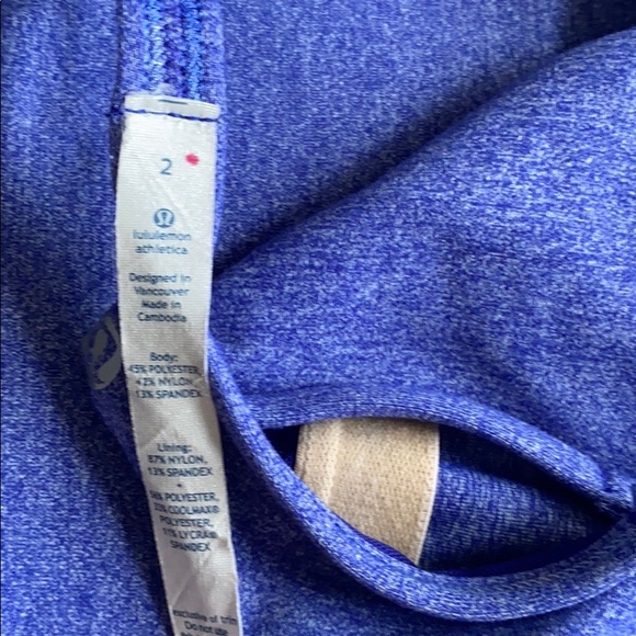 Lululemon Power Y Tank Heathered Pigment Blue 2 - Picture 13 of 14